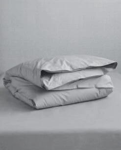 Supreme 410 Thread Count Percale Grey -Home Textiles Shop 200 Percale smoke duvetcover