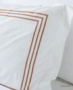 Hotel 3-Line Stitch 410 Thread Count Percale -Home Textiles Shop 3 Line PercaleMilkDecoCushionChestnut c35a74d1 0bce 4288 beed 7793130db9a7