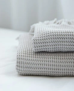 Washed Cotton/Bamboo Waffle Towels -Home Textiles Shop 3T0A1795