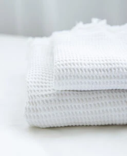 Washed Cotton/Bamboo Waffle Towels -Home Textiles Shop 3T0A1877