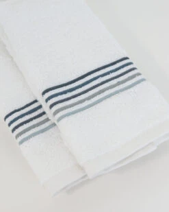 5-Line Embroidered Guest Towels -Home Textiles Shop 5 LineEmbroideredTowelblue1