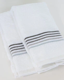5-Line Embroidered Guest Towels -Home Textiles Shop 5 LineEmbroideredTowelgrey1