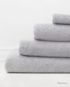 Abyss Twill Towels -Home Textiles Shop Abyss Twill Towels Platinum