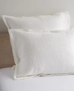 Altea Coverlet Milk -Home Textiles Shop Altea Milk Shams