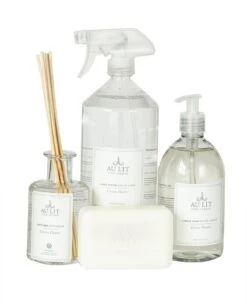Cotton Flower Bath Set With Linen Water
