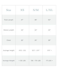 Washed Cotton/Bamboo Waffle Robe Silver -Home Textiles Shop BambooWaffleRobeSizeChart 9386a573 02fb 4213 b190 4ae6c1f69d3c