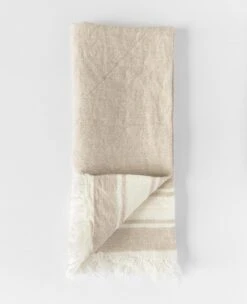 Belgian Linen Towels 13 Belgian Linen Towels -Home Textiles Shop Belgian Linen Guest Towel Flax Stripe 1
