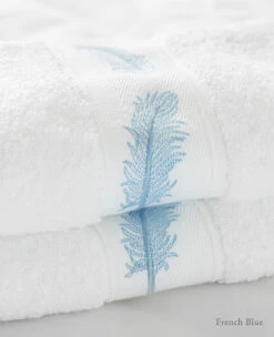 Bellini Embroidered Guest Towel -Home Textiles Shop BelliniEmbroideredGuestTowelFrenchBlue