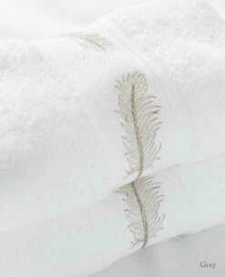 Bellini Embroidered Guest Towel -Home Textiles Shop BelliniEmbroideredGuestTowelGrey