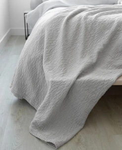 Birch Coverlet Cement -Home Textiles Shop Birch Cement 2