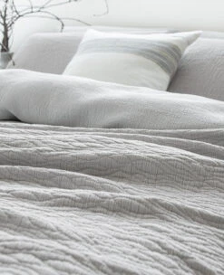 Birch Coverlet Cement -Home Textiles Shop Birch Cement 3