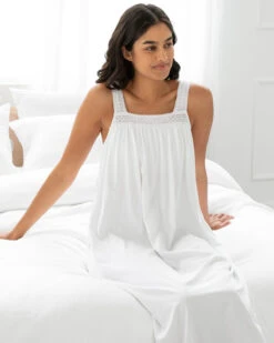 Camille Pima Cotton Jersey Nightgown -Home Textiles Shop Camille Pima Cotton Jersey Nightgown1