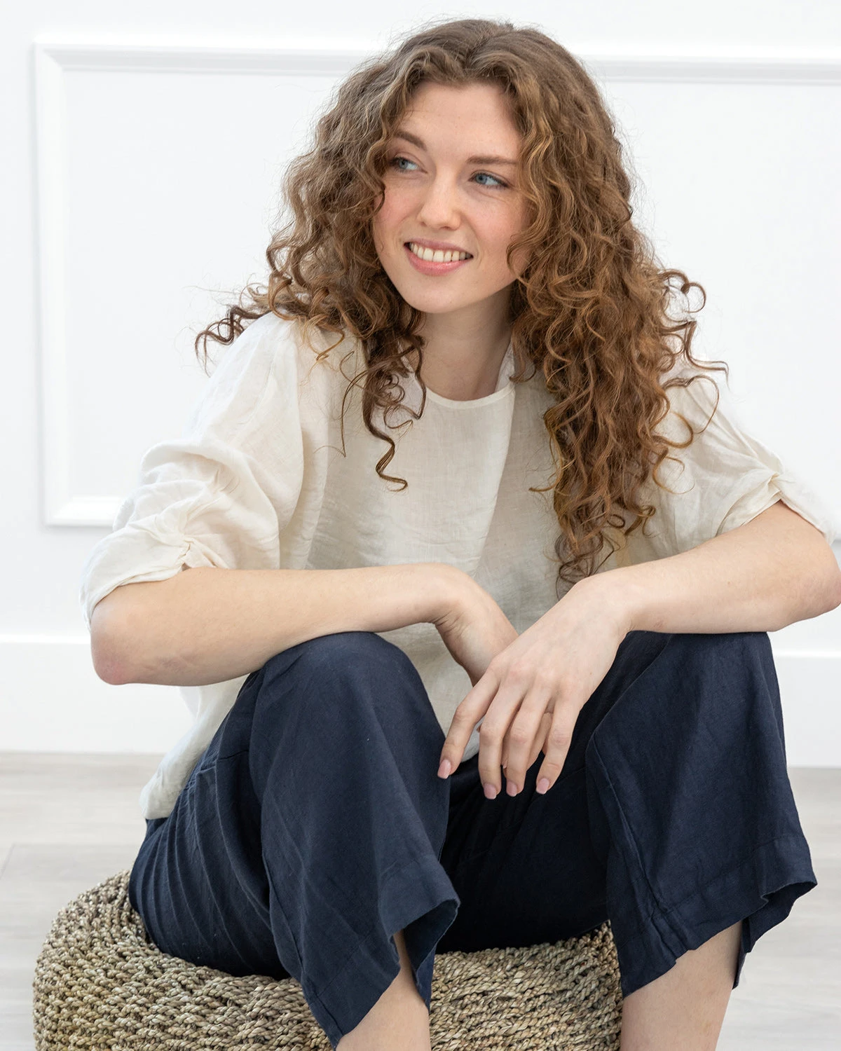 Velvet Cass Puff Sleeve Linen Shirt 7 Velvet Cass Puff Sleeve Linen Shirt - Image 5