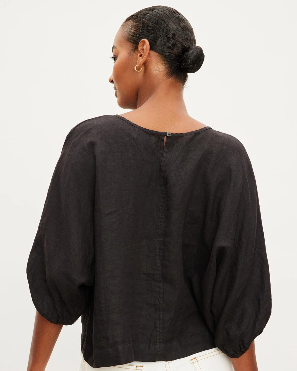 Velvet Cass Puff Sleeve Linen Shirt 9 Velvet Cass Puff Sleeve Linen Shirt - Image 7