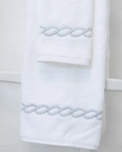 Chain Embroidered Towels -Home Textiles Shop Chain Embroidered Towels HangingOyster