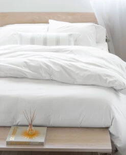 Bamboo/Cotton Percale White