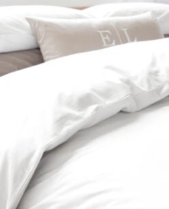 Bamboo/Cotton Percale White -Home Textiles Shop Cotton Off White Close up 2 web