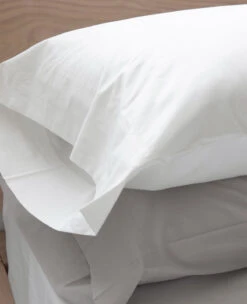 Bamboo/Cotton Percale White -Home Textiles Shop Cotton Off White Pillow web