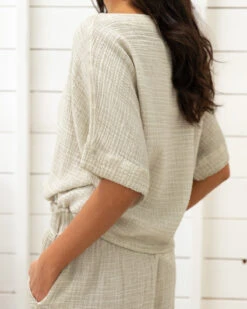 Crinkle Boat Neck Natural -Home Textiles Shop Crinkle Boat Neck Natural10