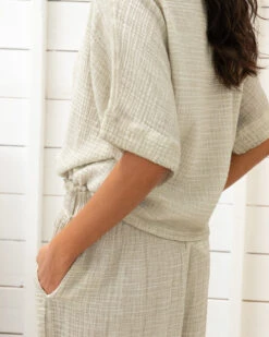 Crinkle Boat Neck Natural -Home Textiles Shop Crinkle Boat Neck Natural8