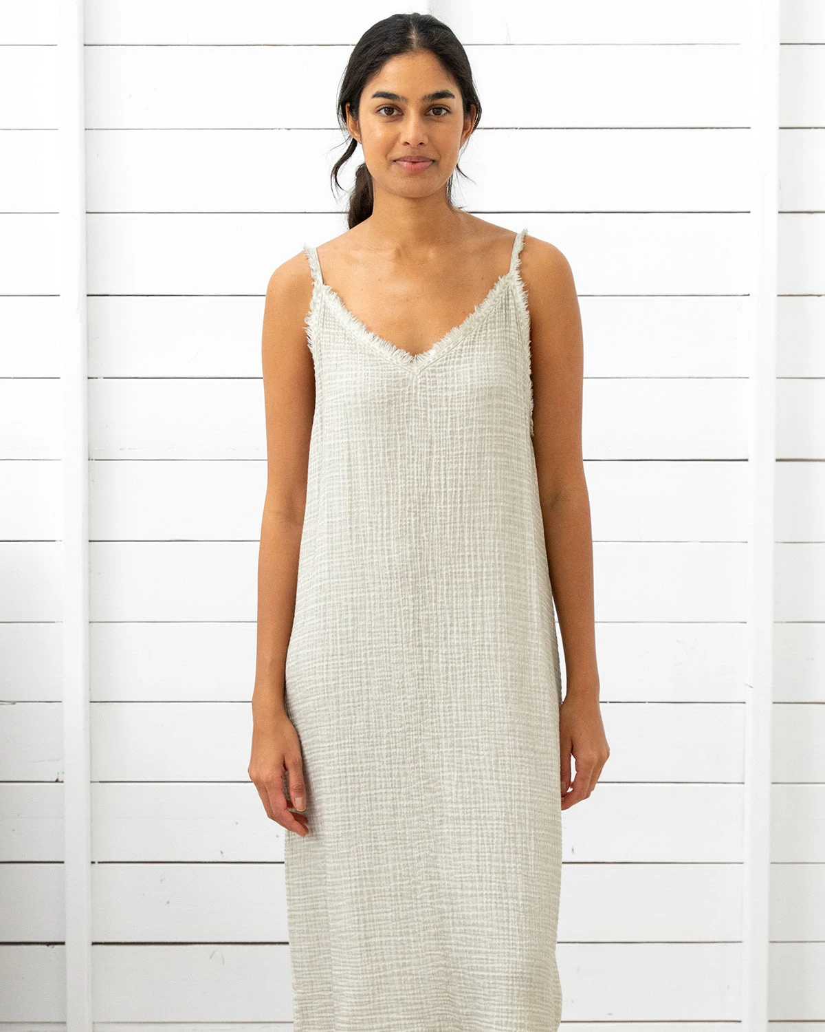 Crinkle Strappy Dress Natural 5 Crinkle Strappy Dress Natural - Image 3