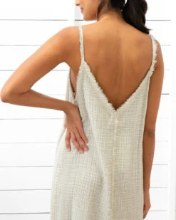 Crinkle Strappy Dress Natural 10 Crinkle Strappy Dress Natural -Home Textiles Shop Crinkle Strappy Dress Natural4