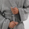 Crinkle Cotton Grey Kimono -Home Textiles Shop CrinkleCottonGreyKimono1