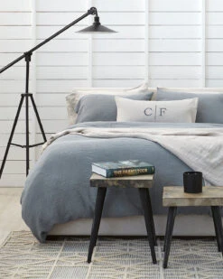 Crinkle Cotton Set Fog Blue