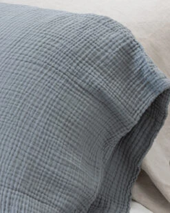 Crinkle Cotton Set Fog Blue -Home Textiles Shop CrinkleCottonSetFogBlue3