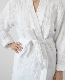 Crinkle Cotton White Kimono -Home Textiles Shop CrinkleCottonWhiteRobe2 6eb61af7 54ba 4330 a4d1 6d738906f142