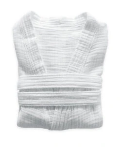 Crinkle Cotton White Kimono -Home Textiles Shop CrinkleCottonWhiteRobe3