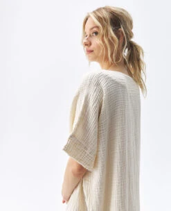 Crinkle Kaftan Cream -Home Textiles Shop CrinkleKaftanCream5