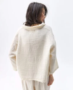 Crinkle Shirt Cream -Home Textiles Shop CrinkleShirtCream4