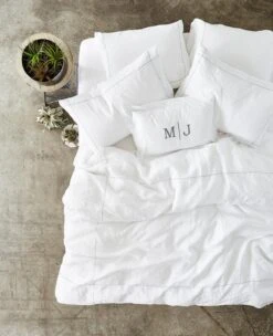 Washed Linen Cross-Stitch Grey