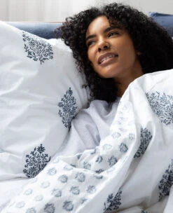 Cypress Indigo -Home Textiles Shop Cypress Indigo Block Print2