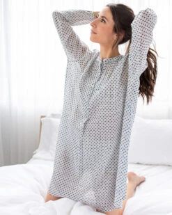 Daisy Sleepshirt Blue -Home Textiles Shop Daisy Sleepshirt Blue4