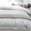 Duet Cotton Sateen Silver/Milk 2 Duet Cotton Sateen Silver/Milk -Home Textiles Shop Duet Cotton Sateen Silver Milk