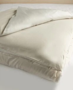 Duet Cotton Sateen Dune/Milk -Home Textiles Shop Duet Dune 8