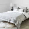 Duet Cotton Sateen Grey/Milk -Home Textiles Shop DuetCottonSateenGrey Milk2