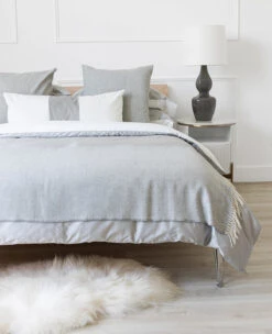 Duet Cotton Sateen Grey/Milk -Home Textiles Shop DuetCottonSateenGrey Milk5