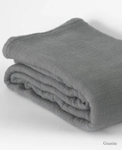 Washed Cotton Blankets -Home Textiles Shop Easy Living Blanket Granite