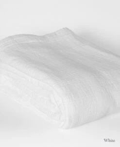 Washed Cotton Blankets -Home Textiles Shop Easy Living Blanket White
