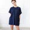Ultra Soft Sleep Tee Navy -Home Textiles Shop EasyLivingBambooSleepTeeNavy4