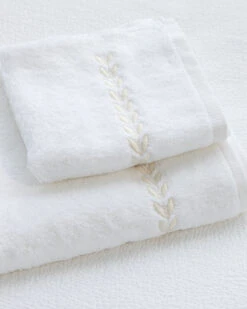 Empire Embroidered Guest Towels -Home Textiles Shop EmpireEmbroideredGuestTowelscream1