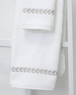 Empire Embroidered Guest Towels -Home Textiles Shop EmpireEmbroideredGuestTowelsflax2