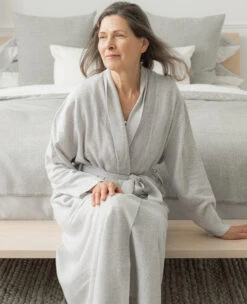 Cashmere Robe Heather Pearl -Home Textiles Shop EricandJavintaJuly22 3