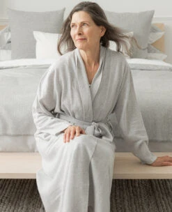 Cashmere Robe Heather Pearl -Home Textiles Shop EricandJavintaJuly22 6
