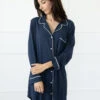 Eberjey Gisele Sleep Shirt Navy/Ivory -Home Textiles Shop GiseleSleepShirtNavy Ivory1