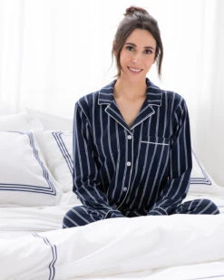 Grant Pima Cotton Jersey PJ 21 Grant Pima Cotton Jersey PJ -Home Textiles Shop Grant Pinstripe Jersey PJ3