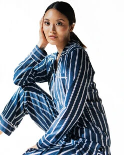 Grant Pima Cotton Jersey PJ 32 Grant Pima Cotton Jersey PJ -Home Textiles Shop Grant Pinstripe Pima Cotton Jersey PJ